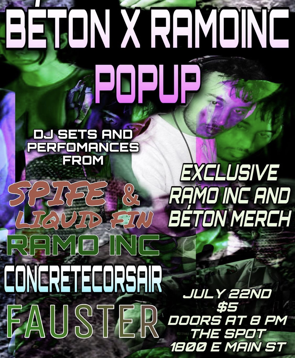 Flyer designed in Adobe Illustrator for a collaborative concert